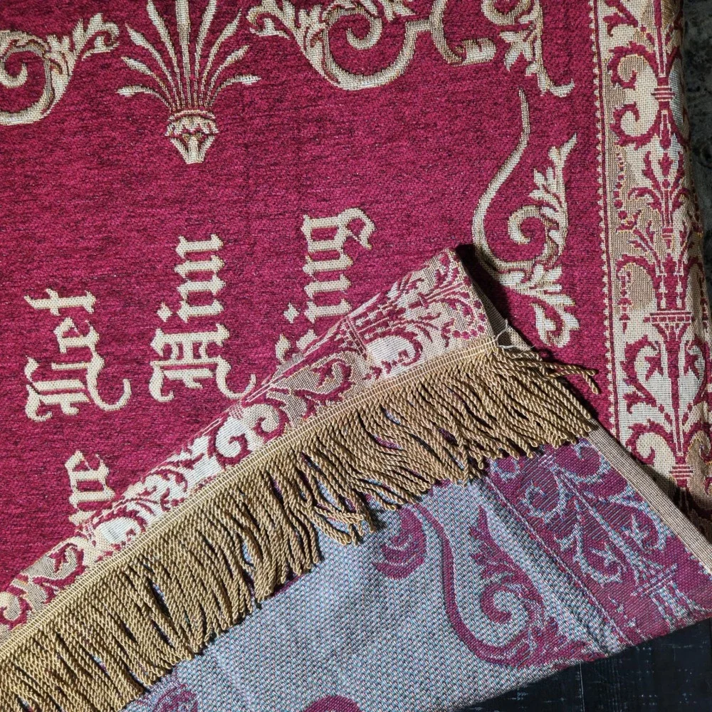 Traditional Christmas O Come Let Us Adore‎ Him Christ the King Tapestry Throw